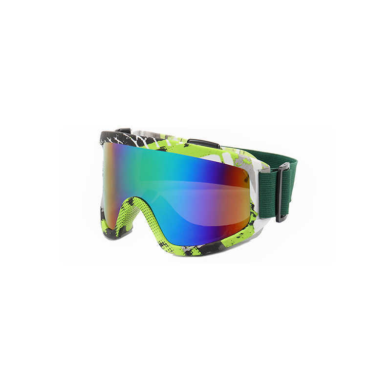 New Double Layer Anti Mountaineering Ski Glasses Outdoor Large Frame Anti Wind Sand Colorful Polarized Sports Glasses H251015