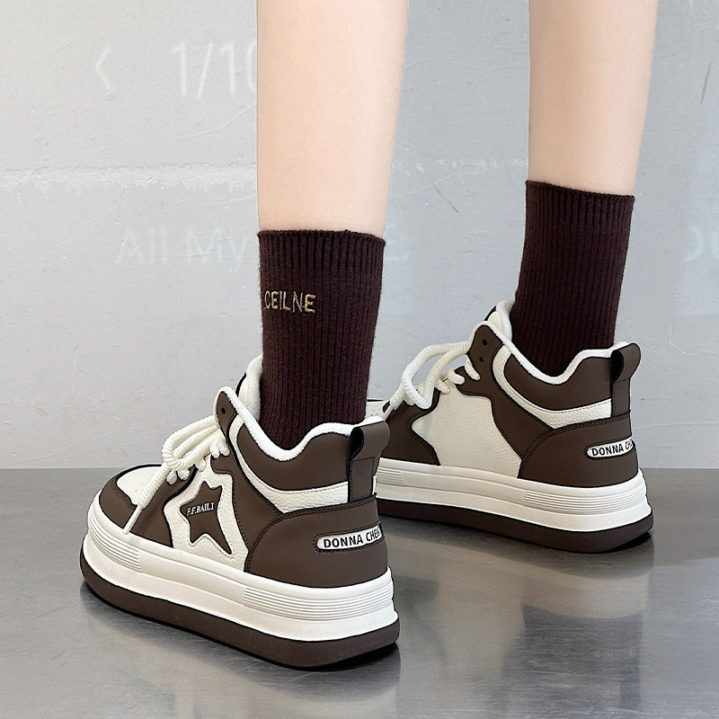 Free shipping new designer boots for women High-Top Thick Sole Sneakers Hot Women 2025 New Style