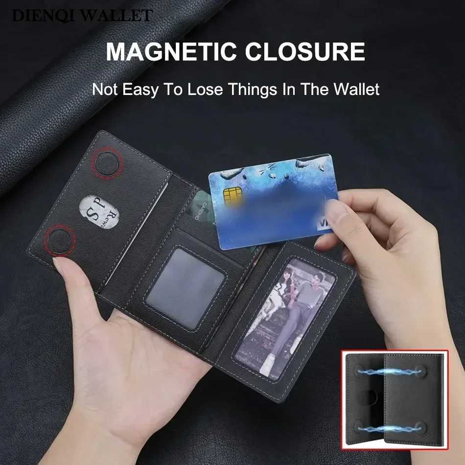 Unisex Magsafe Magnetic Card Wallet for IPhone 1615141312 Pro Max Mini PU Leather Card Holder for Apple DevicesL251015