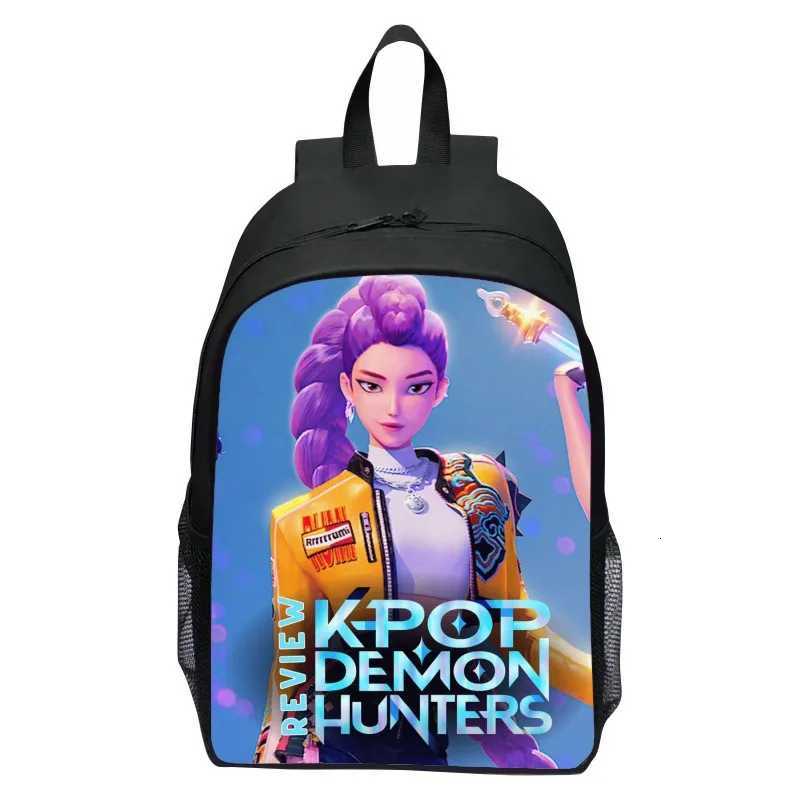 Kpop Demon Hunters Backpack Huntrix Kpop Demon Hunters Rumi Mira Zoey Backpack Pencil Case School Bag Mochila Set PencilcaseW251015