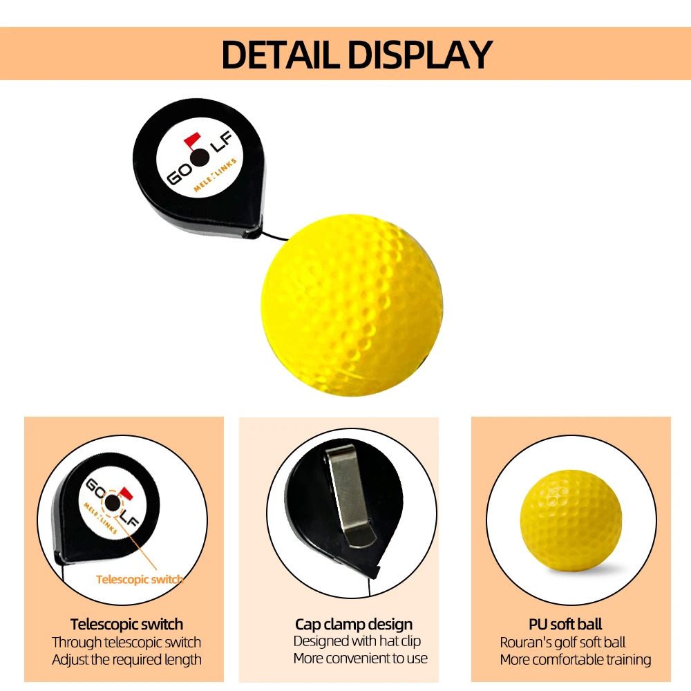 Golf Stable Head Training Head Posture Correction Golf Head Balance Rotation Training Aid Golf Training Accessories 251014