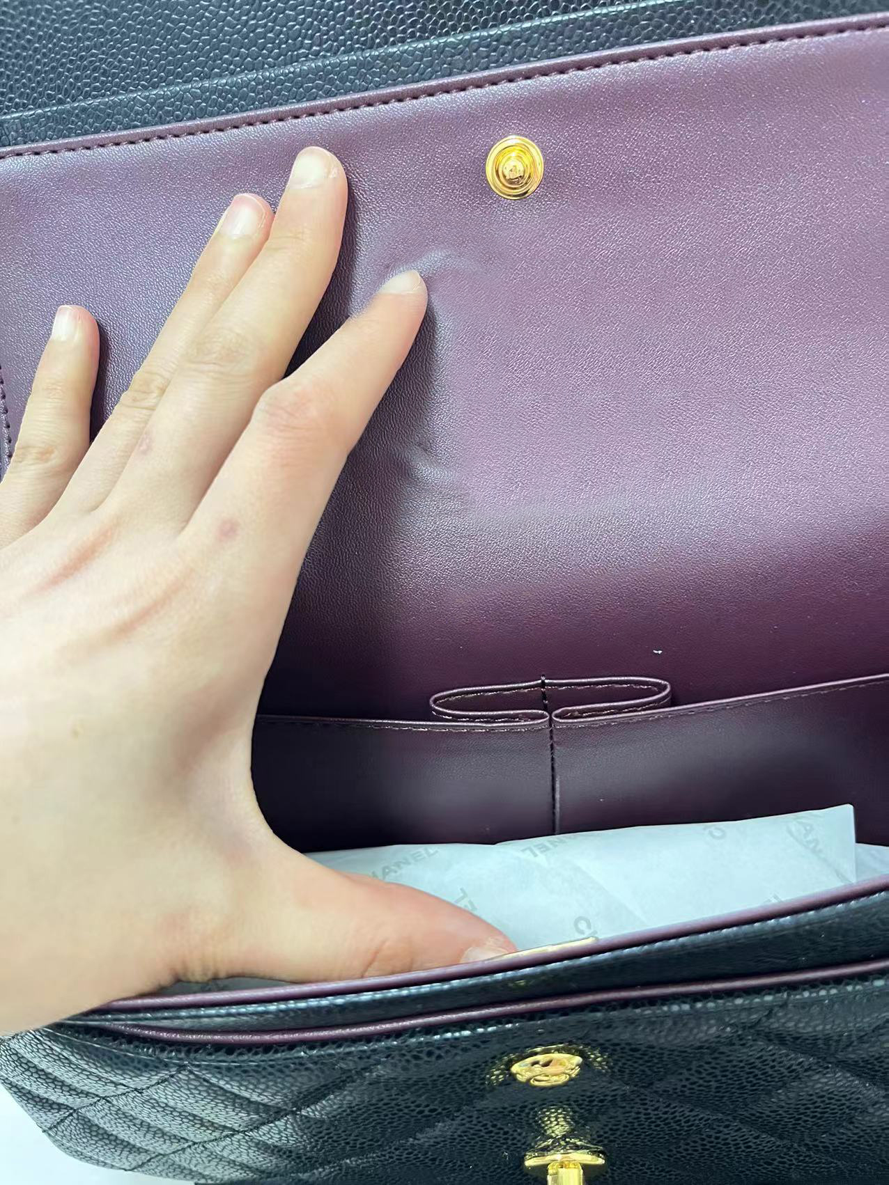 High Quality Designer BagsClassic Style Double Flap Bag Wallet On Chain Luxury Real Leather Caviar Lambskin Classic Purse Quilted Handbag