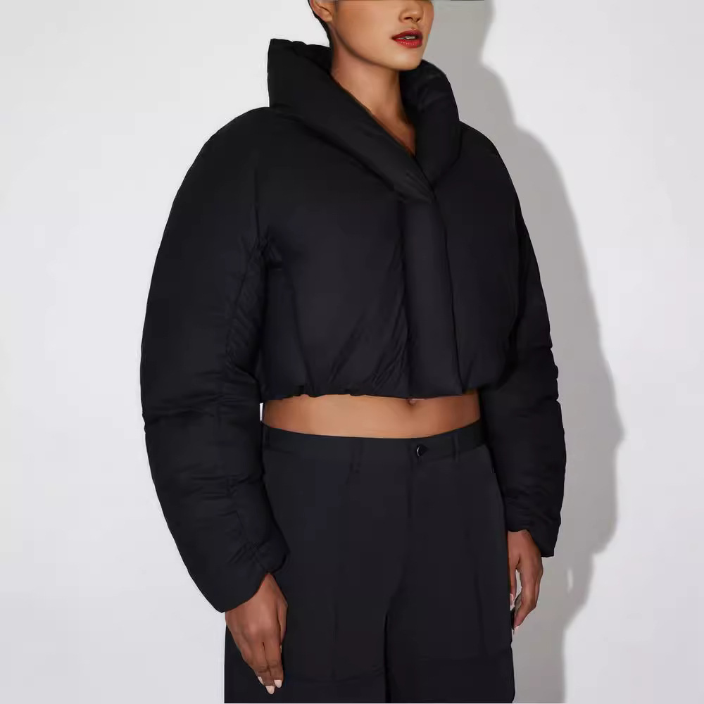 Designer Women's Down Kylie Same Style - KHY Zip Silhouette Cotton Winter Jacket Women coat Thickened Warm Bread Clothing puffer jacket women