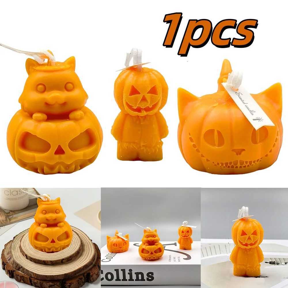 1pcs Halloween Pumpkin Skeleton Candle Manual Scented Candle For Weddings Festival Party Originty Gift Home Decor Accessory C251015