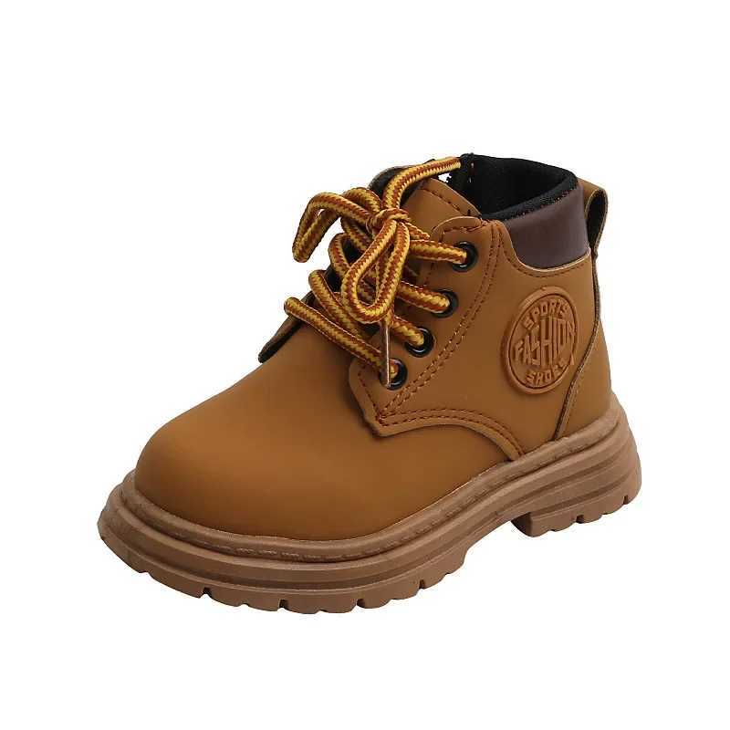 Kids Shoes Fashion Leather Comfortable Childrens Short Boots Autumn Winter Boys Sports Running Girls Casual Snow Martin BootsT251015