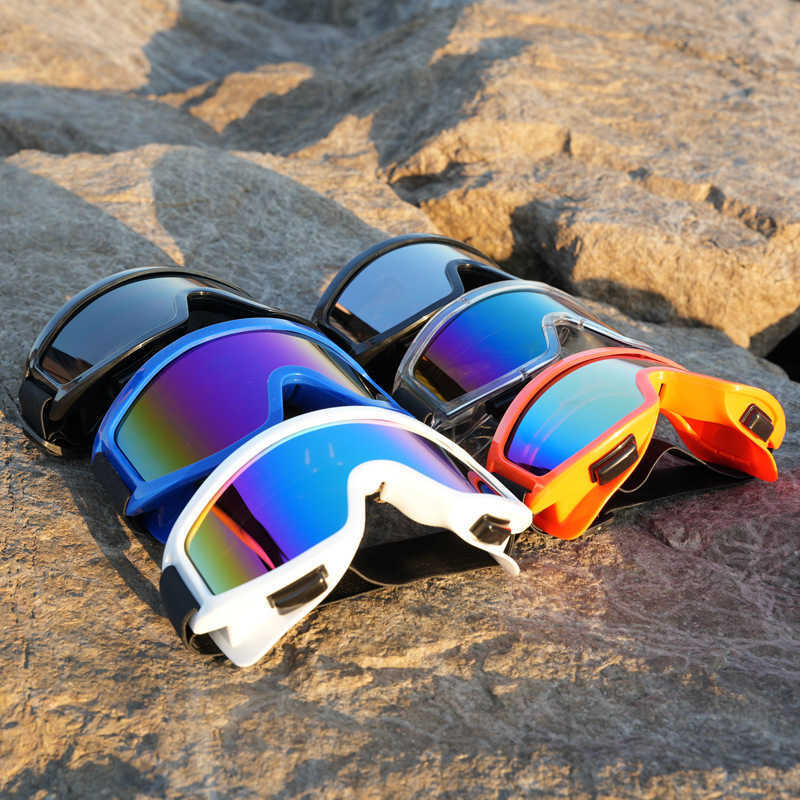 New Outdoor Uv Protection Mountaineering Colorful Windproof Glasses Motorcycle Riding Skiing Sunglasses H251015