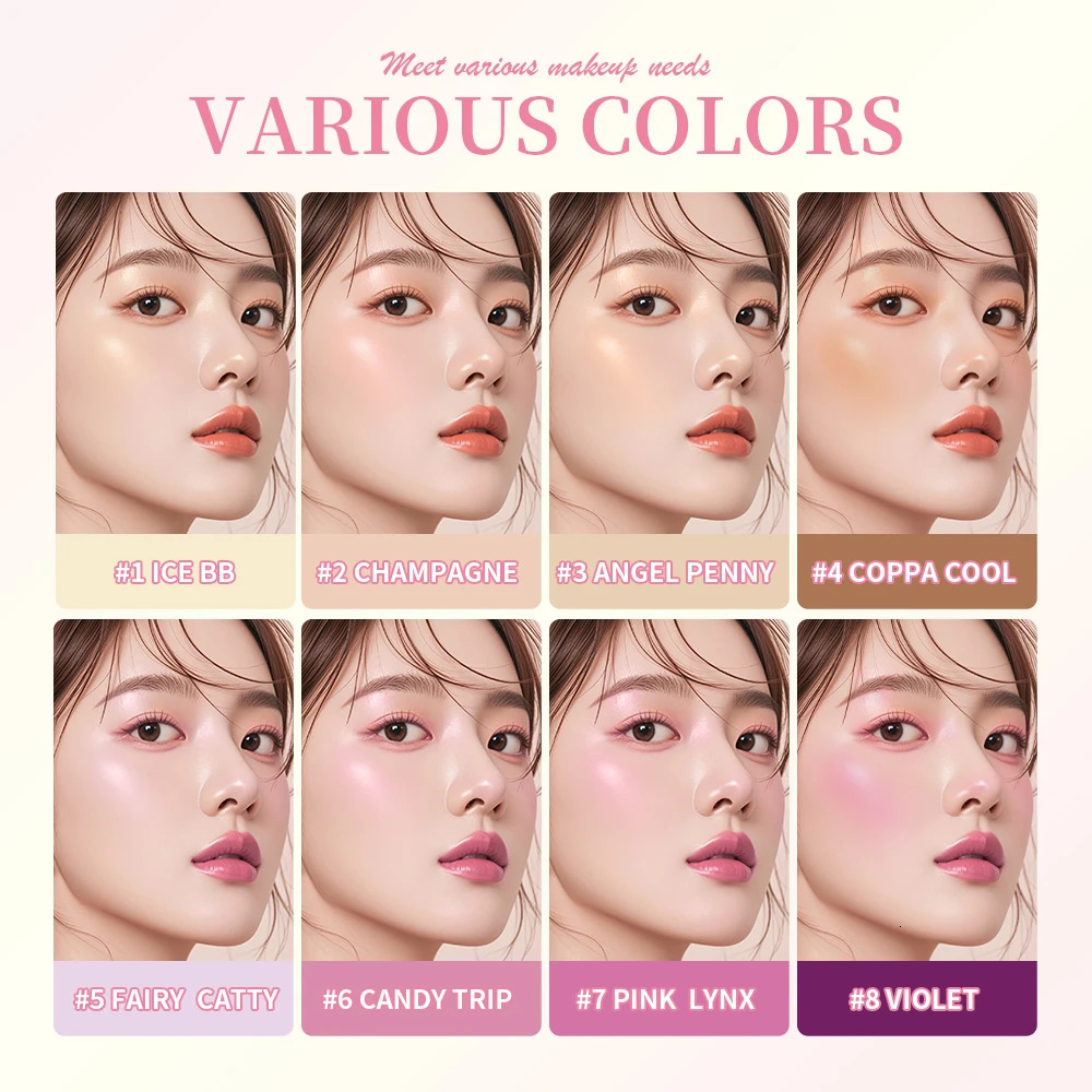 8Colors HighlightBrowBlush Palett Enhance Threedimensional Makeup Shimmer Waterproof Tool Cosmetic 251013