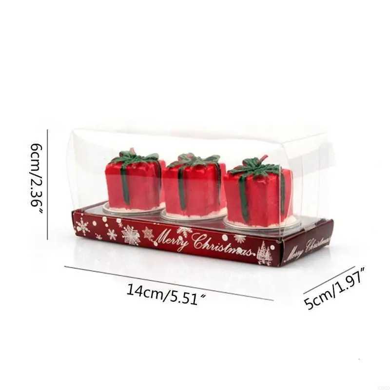 C90D 3 Pack for Creative Christmas Scented Candles Scene Decoration Props Handmade Wax Incense G C251015