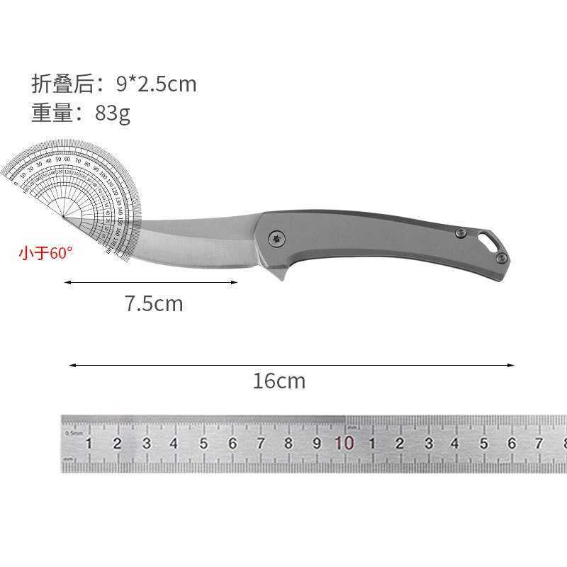 Rhino Quick Open Pocket Knife Stainless Steel Folding Knife Outdoor Folding Knife Portable Pocket Knife Fruit Knife Unboxing Knife H251015