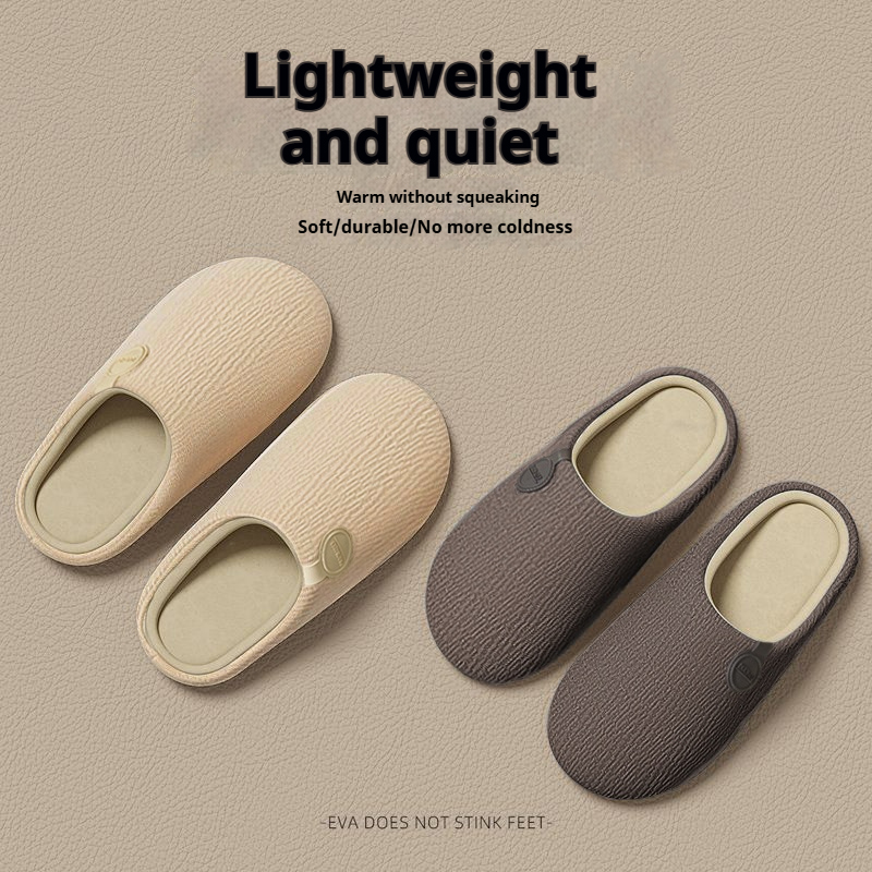 Japanese-Style Silent Slippers for Men and Women - Fall/Winter 2025 New Arrival Soft-Soled Indoor Homewear Non-Slip & Warm Bedroom Cotton Slippers
