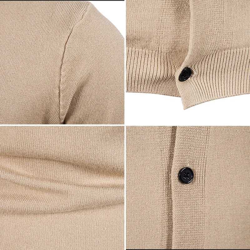 2024 M5XL Autumn Mens Knitted Cardigan Thin Vneck Basic Elastic Slim Fit Thin Sweater Solid Color Casual Versatile Coat J251015