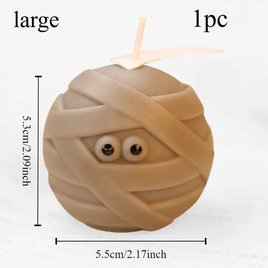 1pc Halloween Mummy Candle Handmade Scented Candle for Halloween Decoration Holiday Party and Home Decoration Halloween Gift C251015