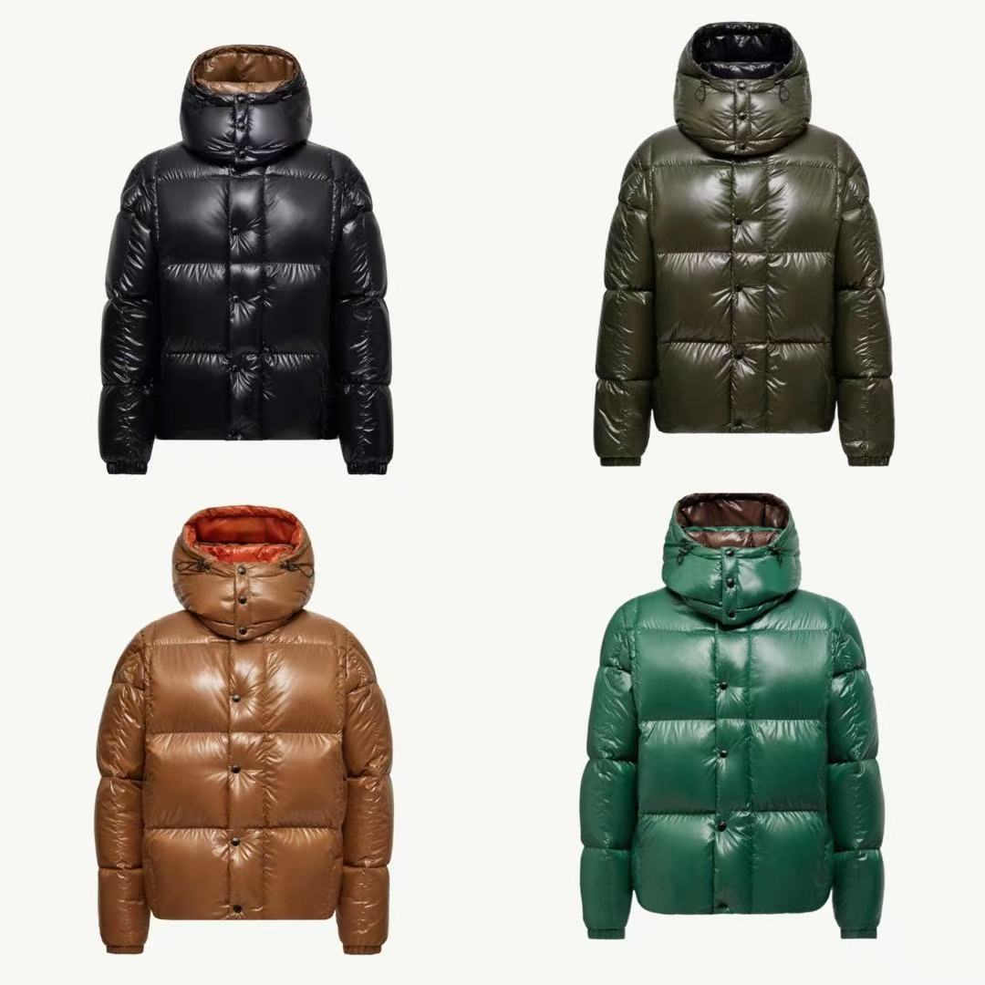 25SS The autumn/winter single sleeve three-d pocket pattern single inner pocket opening detachable hat down down jacket man women K436