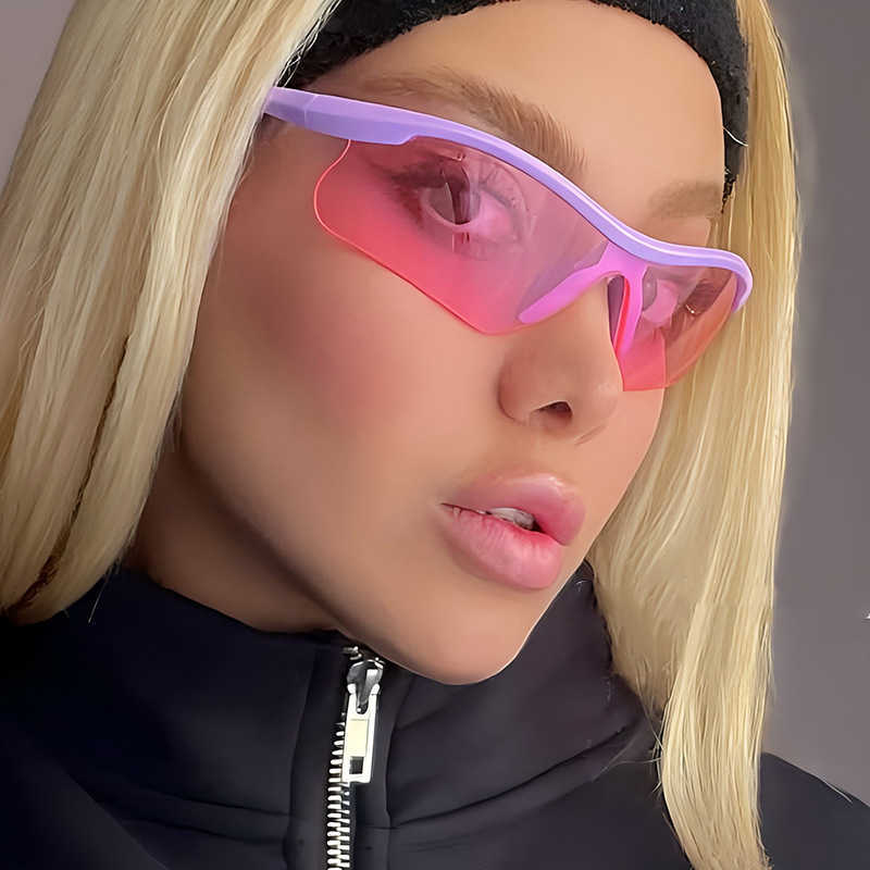 Outdoor Sports Mountaineering Skiing Sunglasses Onepiece Silver Goggles Windproof Sunglasses Cool Running for Men and Women the Mountains H251015