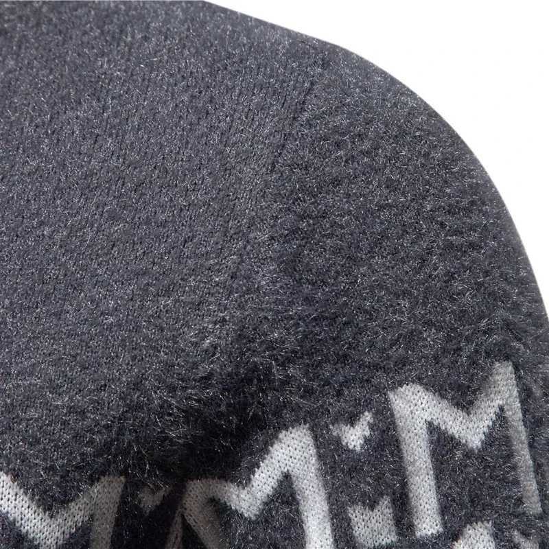 Mens Imitation Mink Sweater Soft and Comfortable Fashion Warm Knit Sweater Pullover Clothes J251015