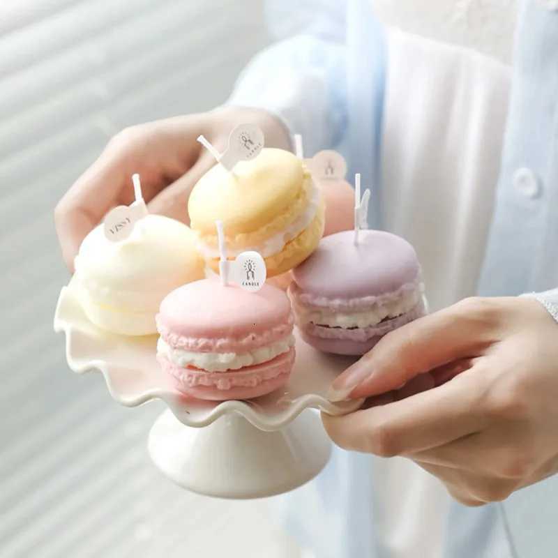 Decorative Scented Candle Nicelooking Bright Color Macaron Shape Aromatherapy Candles Shooting Props C251015