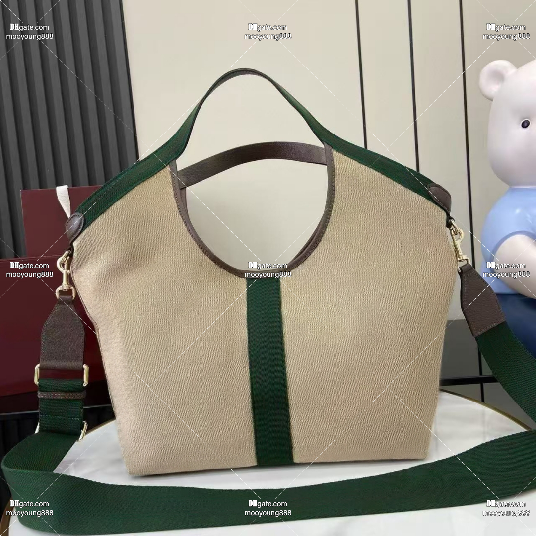 12A Upgrade Mirror Quality Designer Tote Bags 50cm Giglio Handbags for Women Luxury Shoulder Bags Beige Purse with Small Pouch 853972