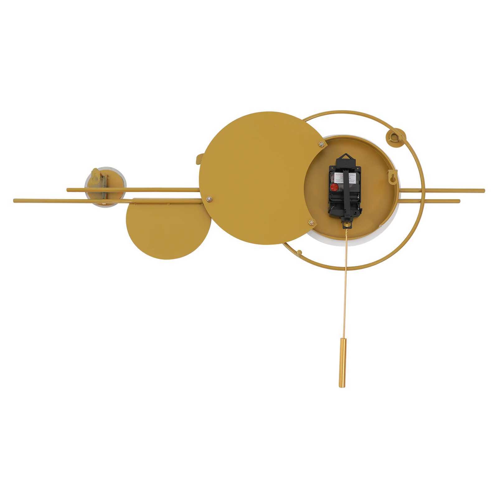 Decorative Wall Clock Round Silent Non Ticking Metal Clock Deco Clock for Living Room Bedroom Home Decoration Gift C251015