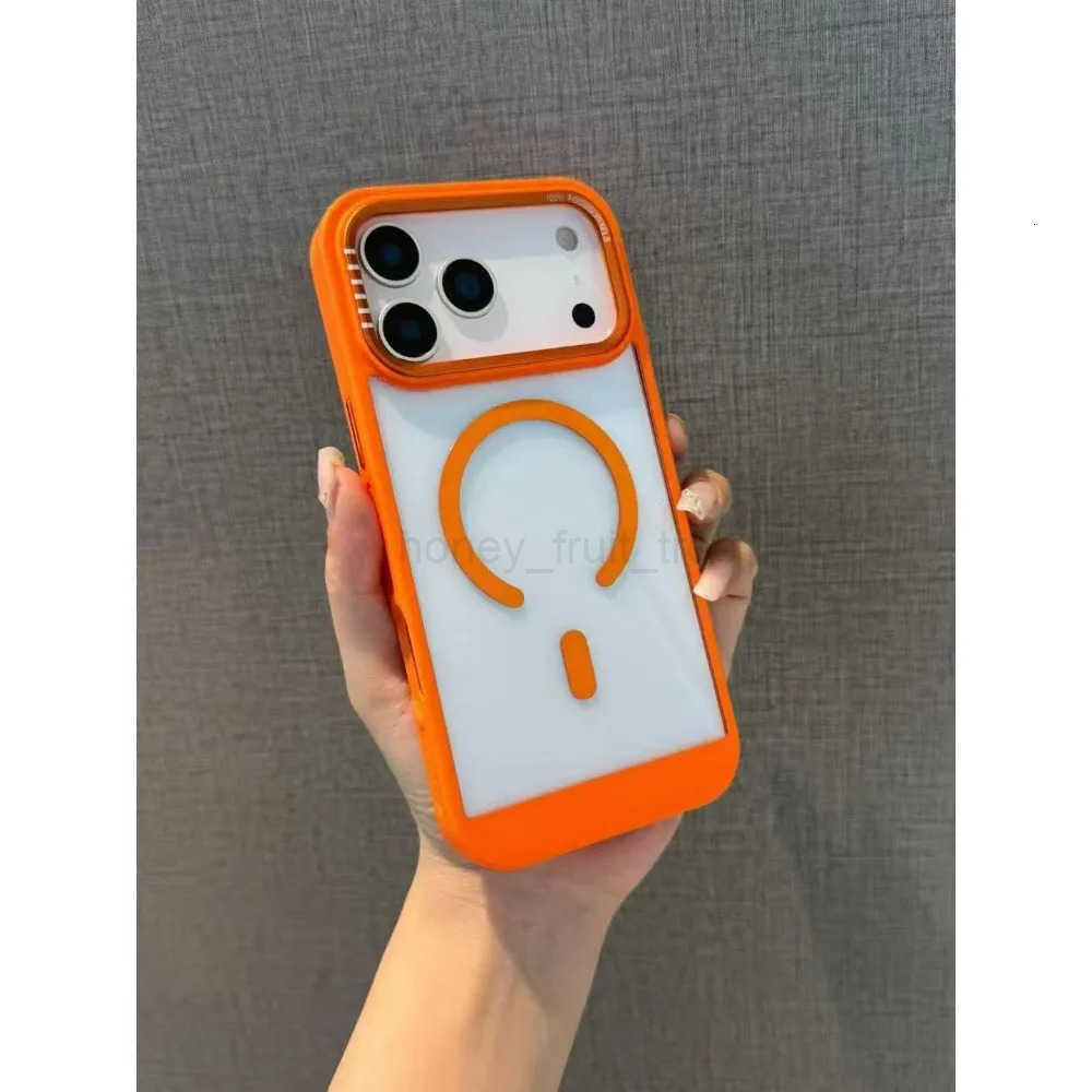 New Luxury Clear For Heat Dissipation Frame Phone Case For iPhone17 16 15 14 13 12 Pro Max Acrylic Protective Back Cover T251015