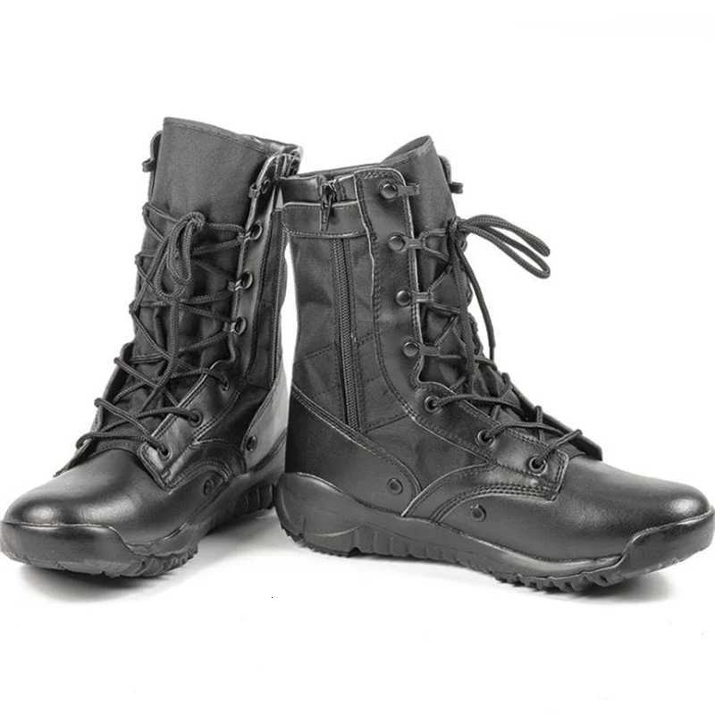 Autumn Breathab Men Women Army Boots Military Tactical Airsoft Paintball Boots Side Zipper Ma Desert Combat Ank Boots Y251015