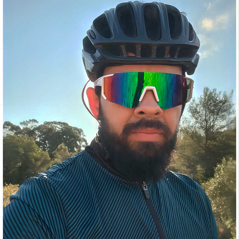 Fashionable and Personalized Outdoor Sports Cycling Goggles Day and Night Goggles Trendy Sunglasses Cool Sun Protection Sunglasses H251015