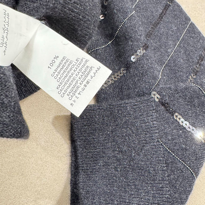 Retro Y2K Designer Luxury Women's Cotton Blend Sequin Striped Cardigan Outerwear Stand Collar Zip Up Knitwear Two Colors Soft Comfortable Long Sl