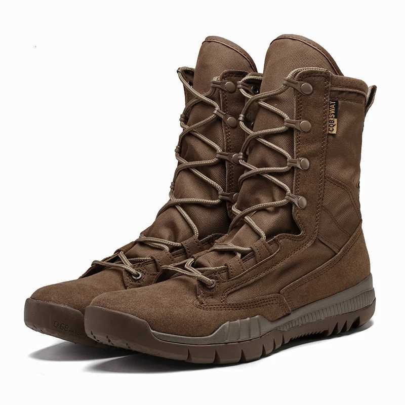 Outdoor tactical military boots for men lightweight breathab high cut wearresistant combat boots Y251015