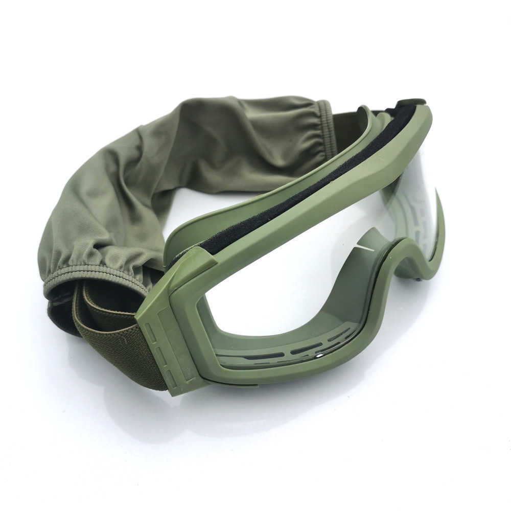 Desert Realistic Tactical Goggles Large Frame Windproof Sandproof Impactresistant Offroad Glasses Safety Goggles H251015