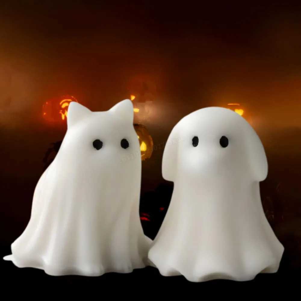 Halloween Candle Molds Ghost Puppy Cat Silicone MoldCute Epoxy Resin Moulds Craft Supplies Making Chocolate Cake Decor Soap C251015