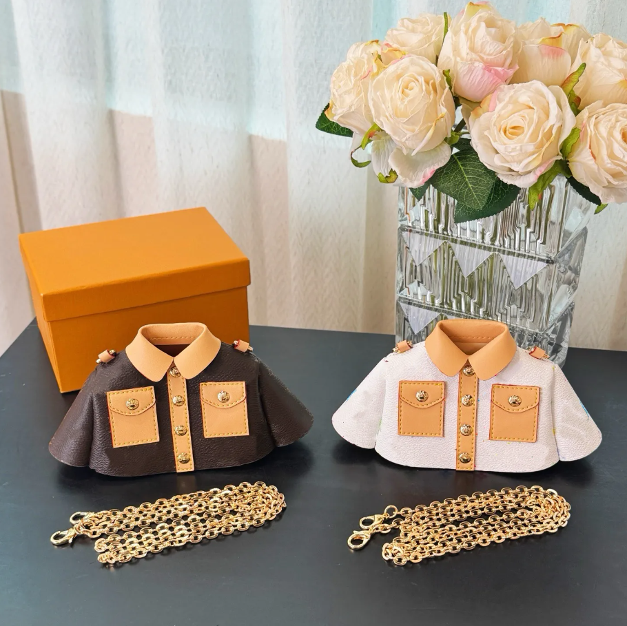 Keychains Lanyards Pendant Shirt bag wallet designer bag shoulder bag accessoire keychain wallet luxury clutch coin purse pouch chain mini bag Gift