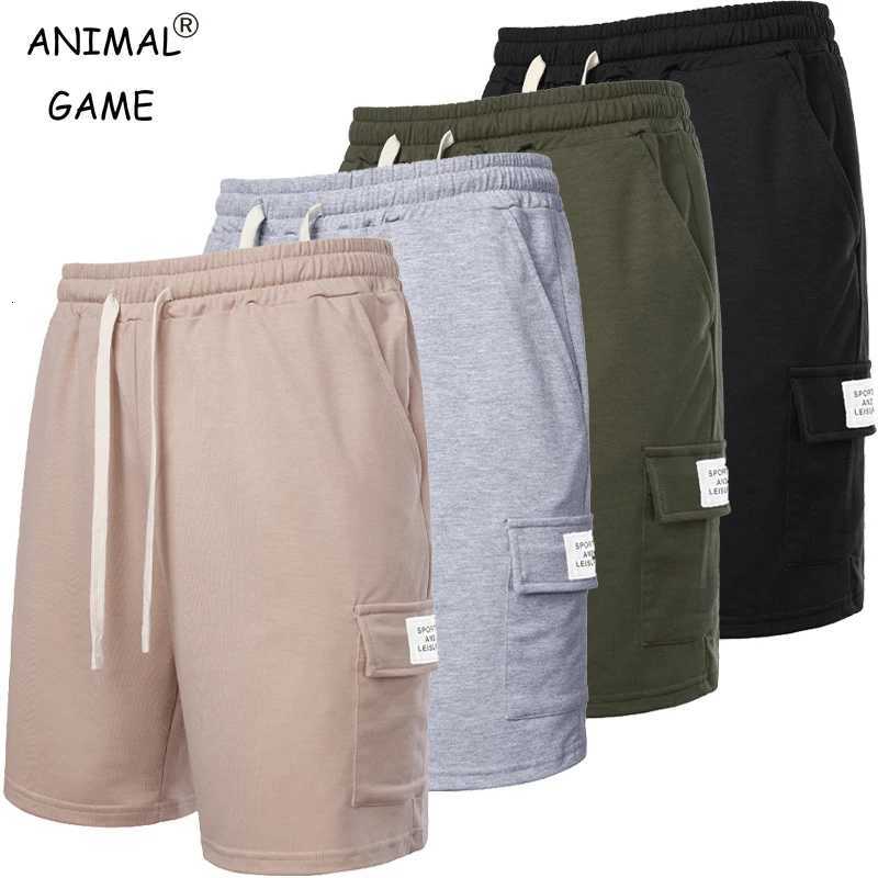 Summer Mens Solid Color Cargo Shorts with Pockets Lightweight Casual Outdoor Hiking Golf Work Shorts Men StreetwearT251015