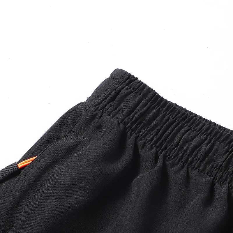 Mens Sports Casual Shorts Summer Ice Silk Short Pants Men Lightweight Breathable Reflective Stripes Short PantsT251015