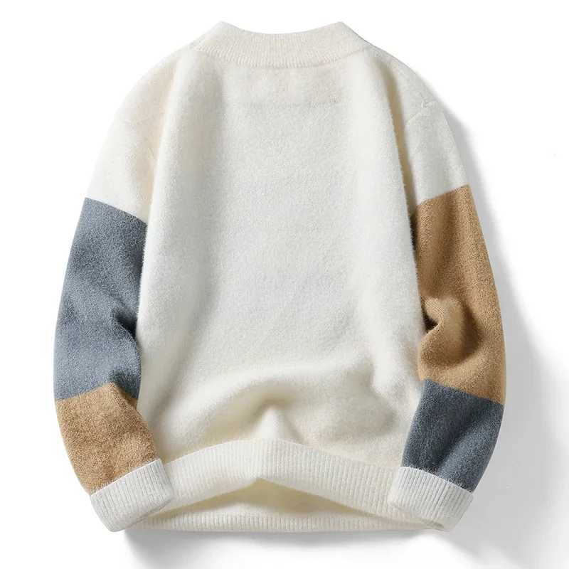 Sweater Mens Autumnwinter Crewneck Bottom Knit Mens Soft Waxy Thermal Top Mens Sweater Jumper Comfortable Stylish J251015