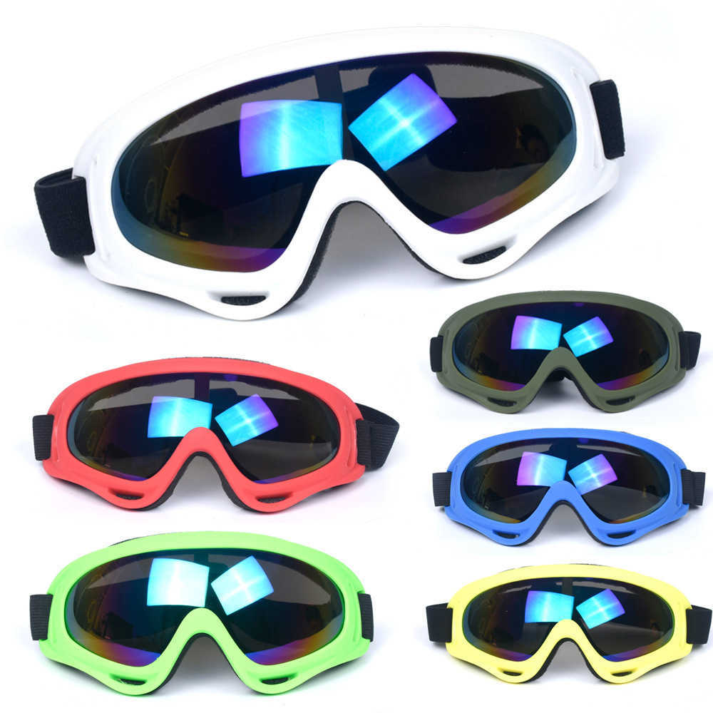 X400 Glasses Color Frame Multicolor Ski Glasses Motorcycle Goggles Labor Protection Goggles Adult Goggles H251015