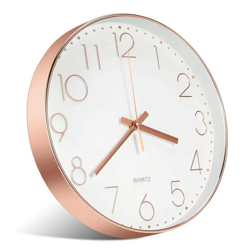 8 Inch Wall Clock Silent NonTicking Decorative Clock for School Office room Bedroom Kitchen Living Room Decor C251015