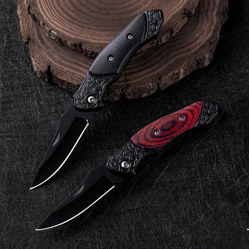 New Portable Outdoor Folding Knife Selfdefense Camping Mini Household Stainless Steel Fruit Knife Letter Opener Folding Knife H251015