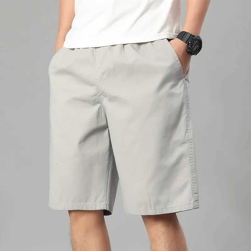 Mens Elastic Waist Casual Shorts Summer Light Weight Sweat Shorts Relaxed Fit Work Shorts Loose Casual Jogger ShortT251015