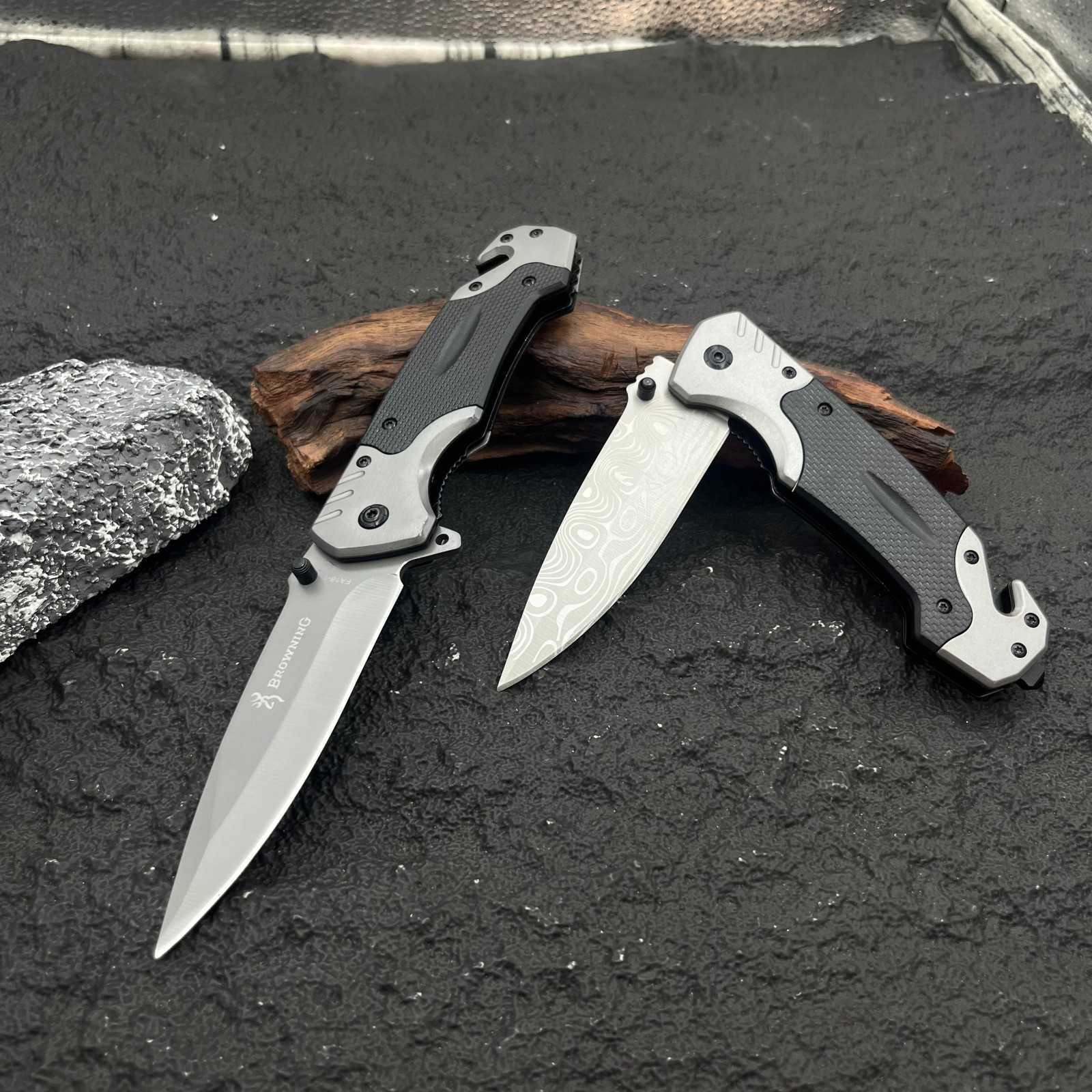 Outdoor Pocket Knife Folding Knife Camping Convenient Carry Pocket Knife Allsteel Knife Household Kitchen Multiuse Fruit Knife H251015