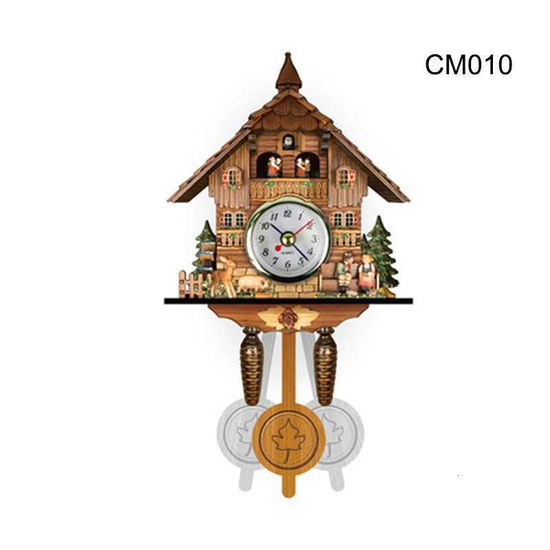 Cuckoo Clock Wall Clock Handicraft Vintage Wooden Cuckoo Tree House Clock For Bedroom Living Room Office Home Decoration C251015