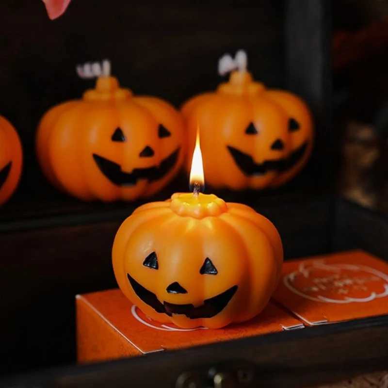 Handcrafted Halloween Ghost Scented Candle Single Jar Design Cute Styling Atmosphere Candlelight Aromatherapy Candle Props C251015