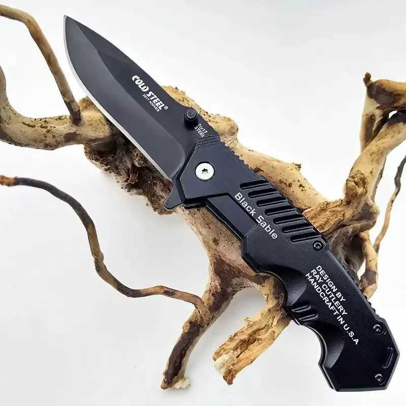 1pc Folding Knife Stainless Steel Portable High Density Camping Knife Outdoor Camping Tactics Mini Portable Knife H251015