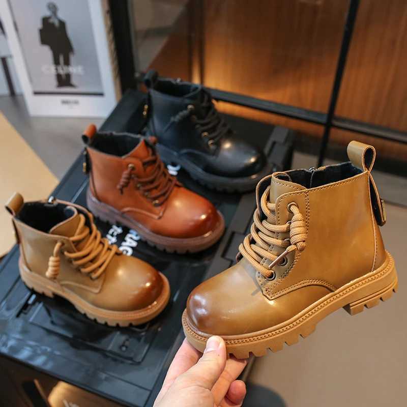 Children Boots Boys 2025 Winter New Fashion Bear Ankle Boots Girls Nonslip Soft Sole Outdoor Boots Size 2636T251015