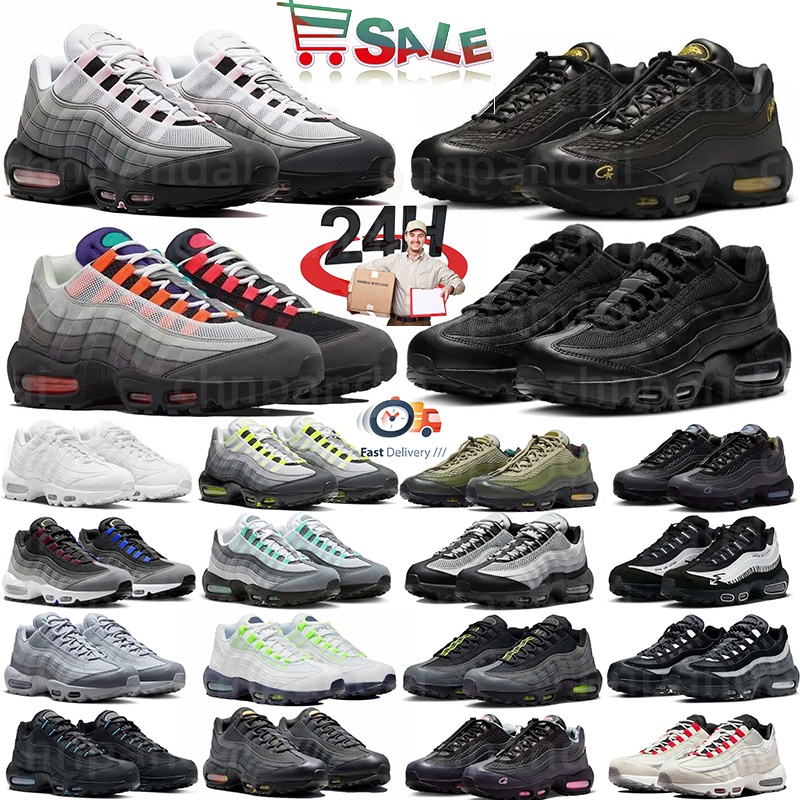 running shoes Mens Trainers 95 Classic Triple Black White Yellow Cool high quality Grey Olive Men Women Outdoor Sneakers Mens Casual shoes