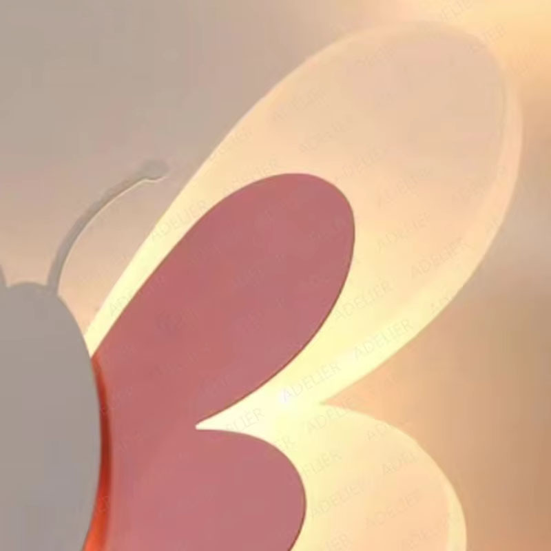 Cartoon Cute Pink Butterfly Wall lamps Ceiling Lights Kids Child Girl Boy Baby Bedroom Nursery School Decor LED Ceiling lamp