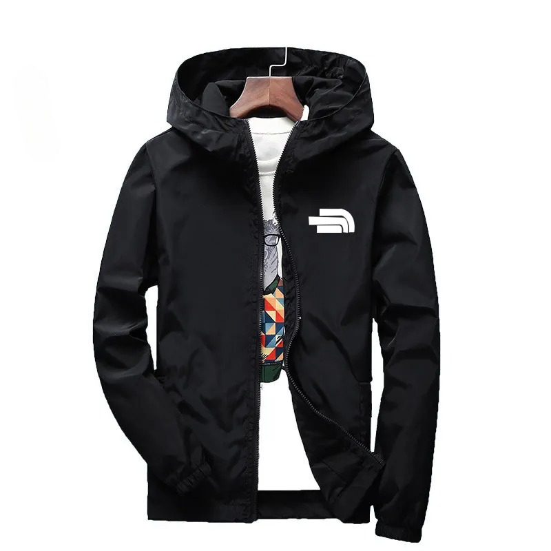 Designer Autumn and Winter Men's Hoodies Collar Casual Zipper Jackets Outdoor Sports Coat Windbreaker Jacket for Men Waterproof Bomber