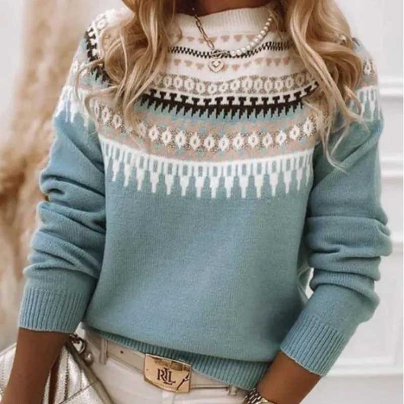 2025 Spring Knit Women Sweater Oneck Loose Pullover Female Soft Warm Autumn Vintage New Year Trendy Xmas Sweaters Ladies J251015
