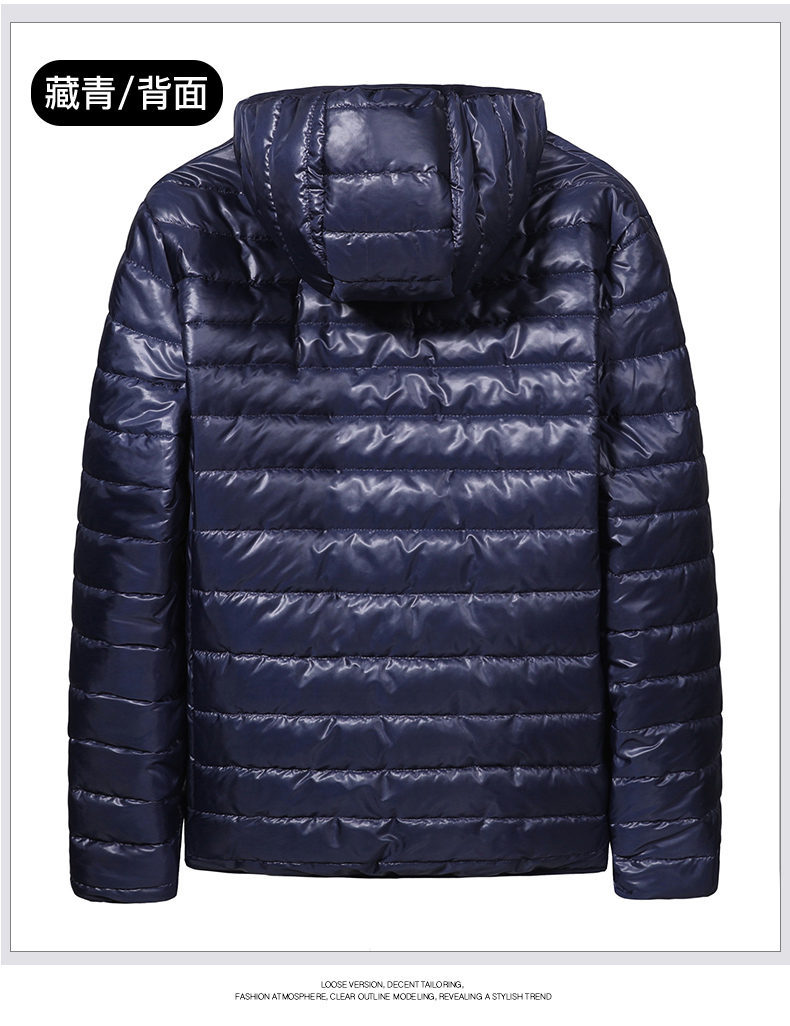 designer jacket men New Mens Lightweight Winter Cotton Jacket Fashion Hooded Casual Padded Coat Quilted Warm Outerwear European code: M-5XL