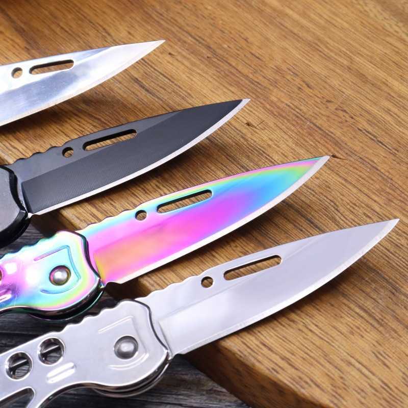 Outdoor Folding Knife Camping Knife Stainless Steel Folding Knife Portable Small Steel Knife Outdoor Survival Knife Pocket Knife H251015 IA7X