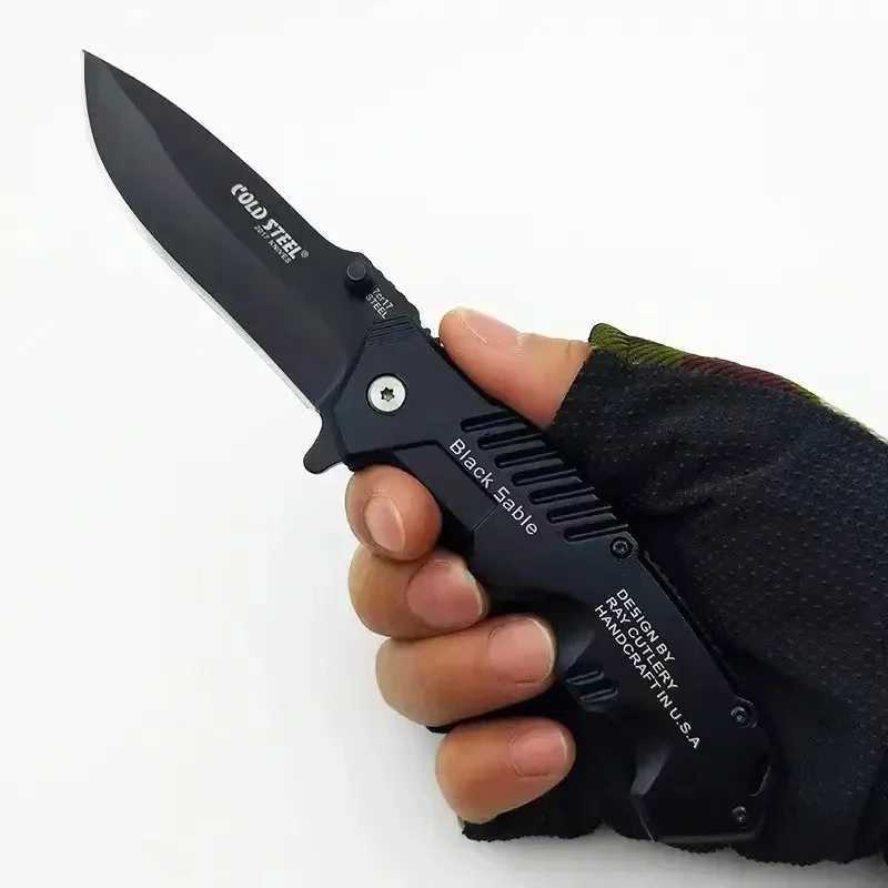 1pc Folding Knife Stainless Steel Portable High Density Camping Knife Outdoor Camping Tactics Mini Portable Knife H251015