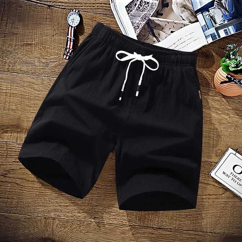 Summer Shorts Men Solid Casual Shorts Men 100 Cotton Cargo Shorts Brand Beach Shorts Cotton Linen Boardshort Asia Size M9XLT251015